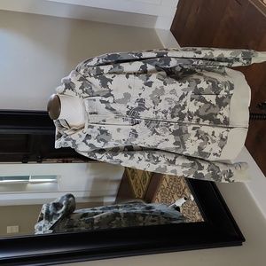 Vintage Y2K Element Skateboarding Desert Camo Zip Hoodie XL Embroidered